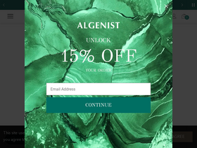 'algenist.com' screenshot