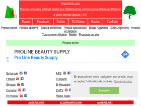 'algerieinfo.com' screenshot