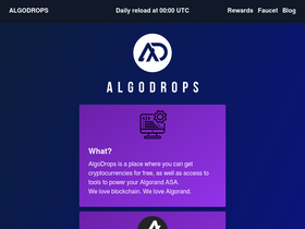 'algodrops.org' screenshot