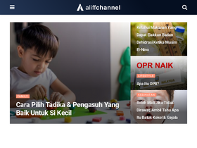 'aliffchannel.com' screenshot