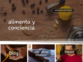 'alimentoyconciencia.com' screenshot