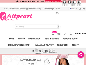 'alipearlhair.com' screenshot