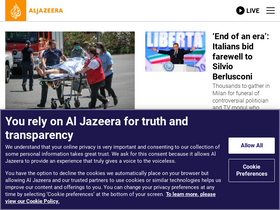 'aljazeera.com' screenshot