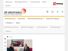 'all-electronics.de' screenshot