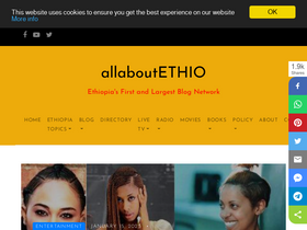 'allaboutethio.com' screenshot