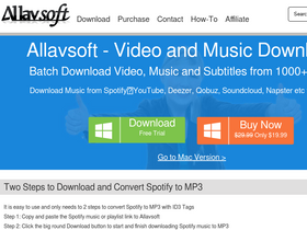 'allavsoft.com' screenshot