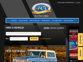 'allcollectorcars.com' screenshot