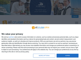 'allcruisejobs.com' screenshot