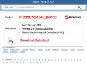 'alldatasheet.net' screenshot
