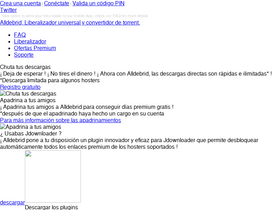 'alldebrid.es' screenshot