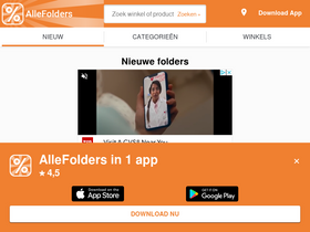 'allefolders.nl' screenshot