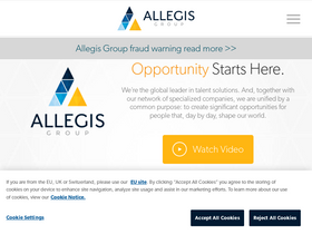 'allegisgroup.com' screenshot