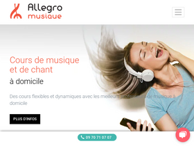 'allegromusique.fr' screenshot