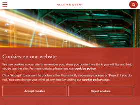 'allenovery.com' screenshot