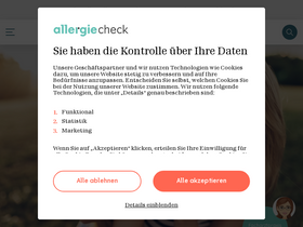 'allergiecheck.de' screenshot