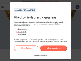 'allesoverallergie.nl' screenshot