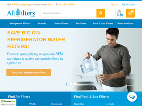 'allfilters.com' screenshot