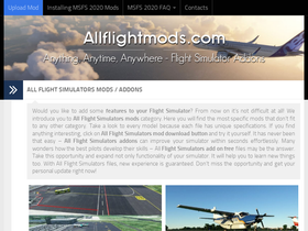 'allflightmods.com' screenshot