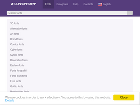'allfont.net' screenshot