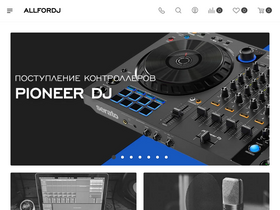 'allfordj.ru' screenshot