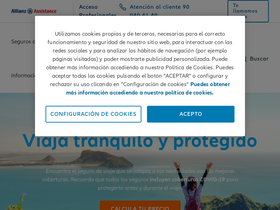 'allianz-assistance.es' screenshot