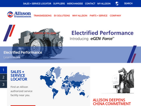 'allisontransmission.com' screenshot