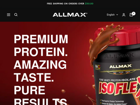'allmaxnutrition.com' screenshot