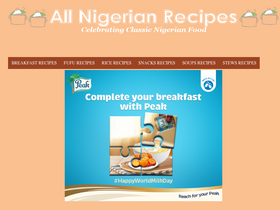 'allnigerianrecipes.com' screenshot