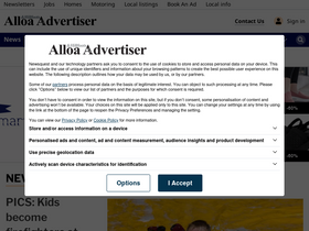 'alloaadvertiser.com' screenshot