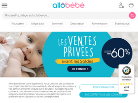 'allobebe.fr' screenshot
