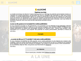 'allocine.fr' screenshot