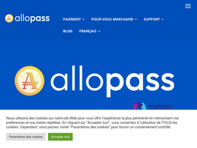 'allopass.com' screenshot