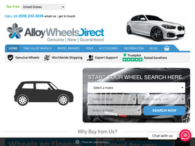 'alloywheelsdirect.net' screenshot