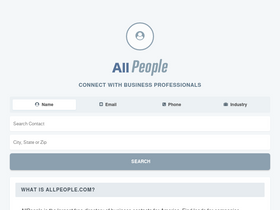 'allpeople.com' screenshot