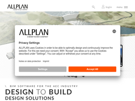 'allplan.com' screenshot