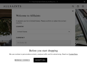 'allsaints.com' screenshot
