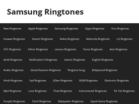 'allsamsungringtones.com' screenshot
