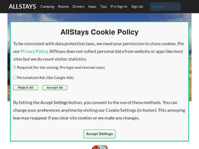 'allstays.com' screenshot
