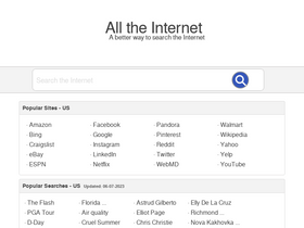 'alltheinternet.com' screenshot