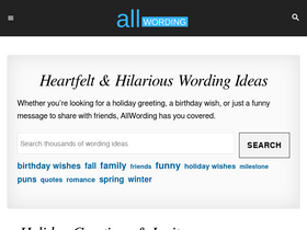 'allwording.com' screenshot
