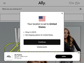 'allyfashion.com' screenshot