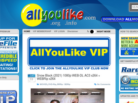 'allyoulike.com' screenshot