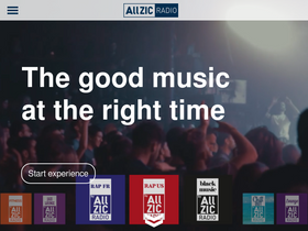 'allzicradio.com' screenshot