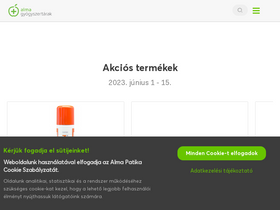 'almapatika.hu' screenshot
