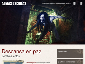 'almasoscuras.com' screenshot