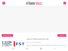 'almaster-maroc.com' screenshot