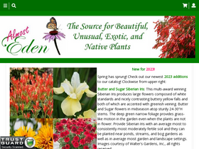 'almostedenplants.com' screenshot