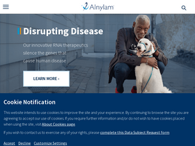 'alnylam.com' screenshot