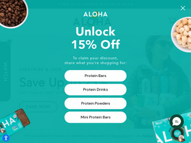 'aloha.com' screenshot