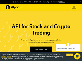 'alpaca.markets' screenshot